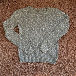 LOFT Petites Gray Women's Crew Neck Sweater